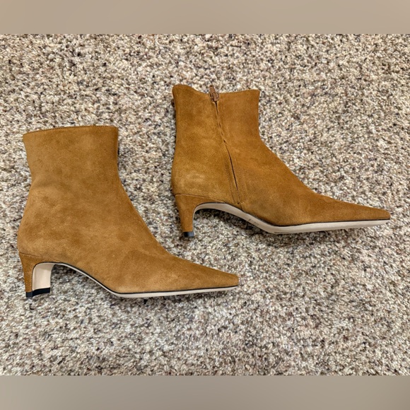 STAUD Shoes - Staud Tan Suede Wally Ankle Boots Size 36